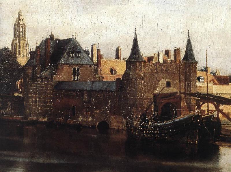 VERMEER VAN DELFT, Jan View of Delft (detail) et